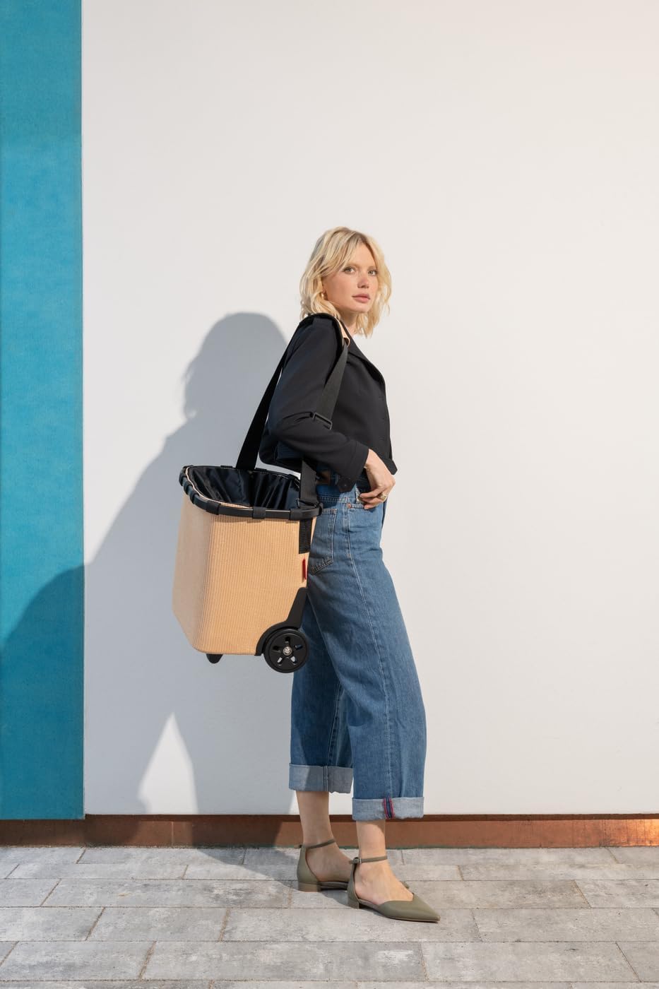 reisenthel Trolley, Frame Raffia Black, Einheitsgröße