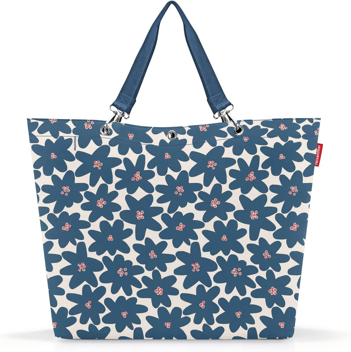 Reisenthel Canvas & Beach Tote Bag, Multicolour (Happy Flowers)