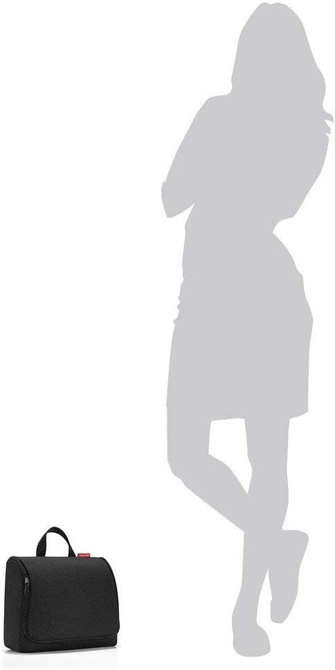 reisenthel Toiletbag XL Practical Toiletry Bag with Hook, Water-Repellent Material, Mesh black., 28 cm, Cosmetic bag