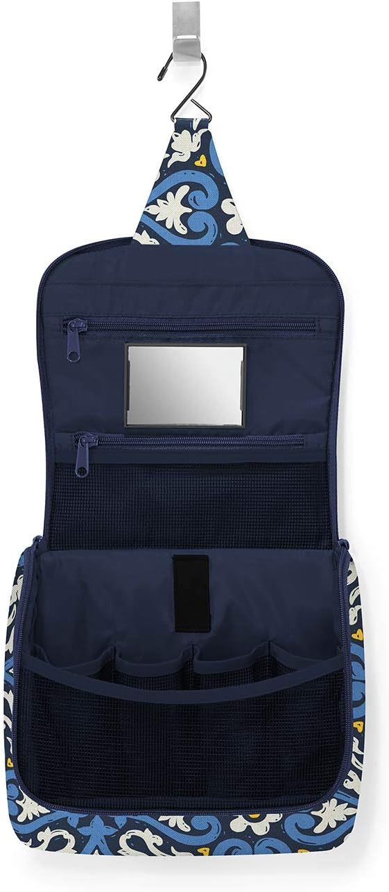 reisenthel Toiletbag, Compact Hanging Travel Toiletry Organizer, Signature Navy