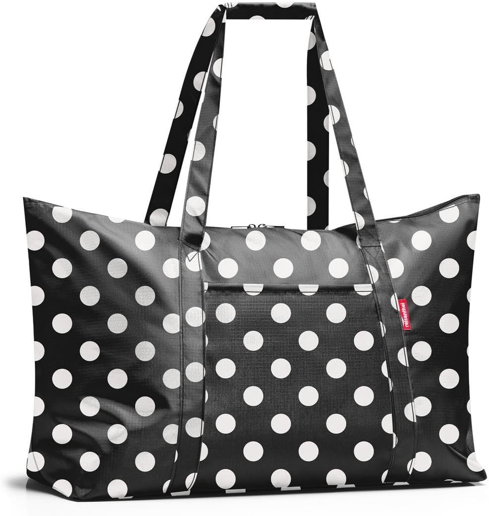 reisenthel mini maxi travelbag - foldable compact travel bag with trolley slip-on function - water repellent fabric