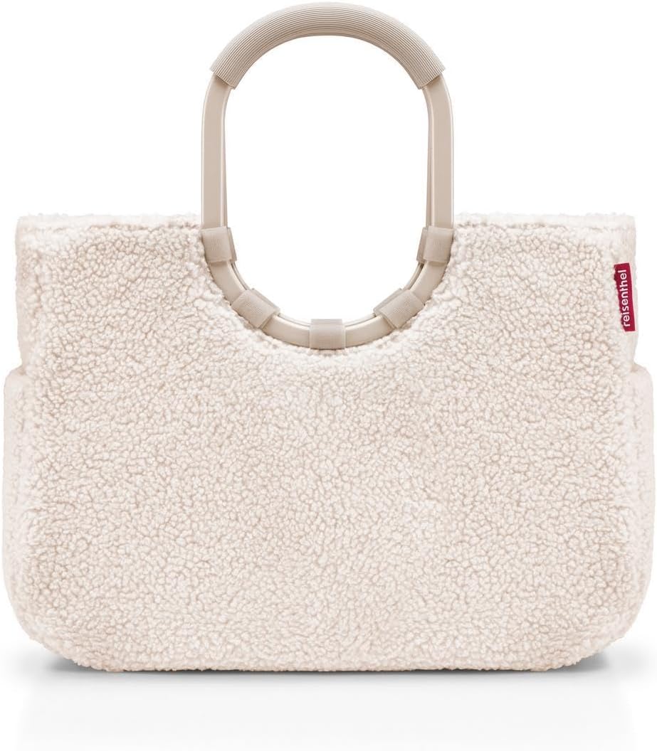 reisenthel Loopshopper L - Sturdy bag with practical compartments made from recycled PET bottles - charming and water-repellent design, Frame Metallic Dots Blue, L