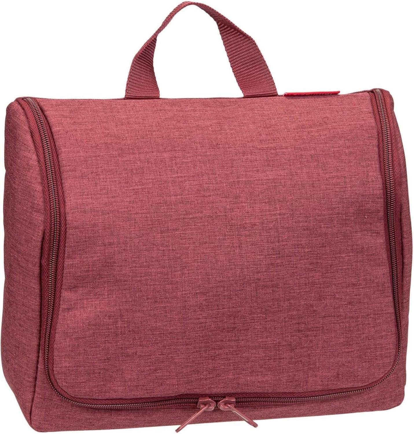 reisenthel Toiletbag XL Practical Toiletry Bag with Hook, Water-Repellent Material, Twist Maroon, Mittelgroße