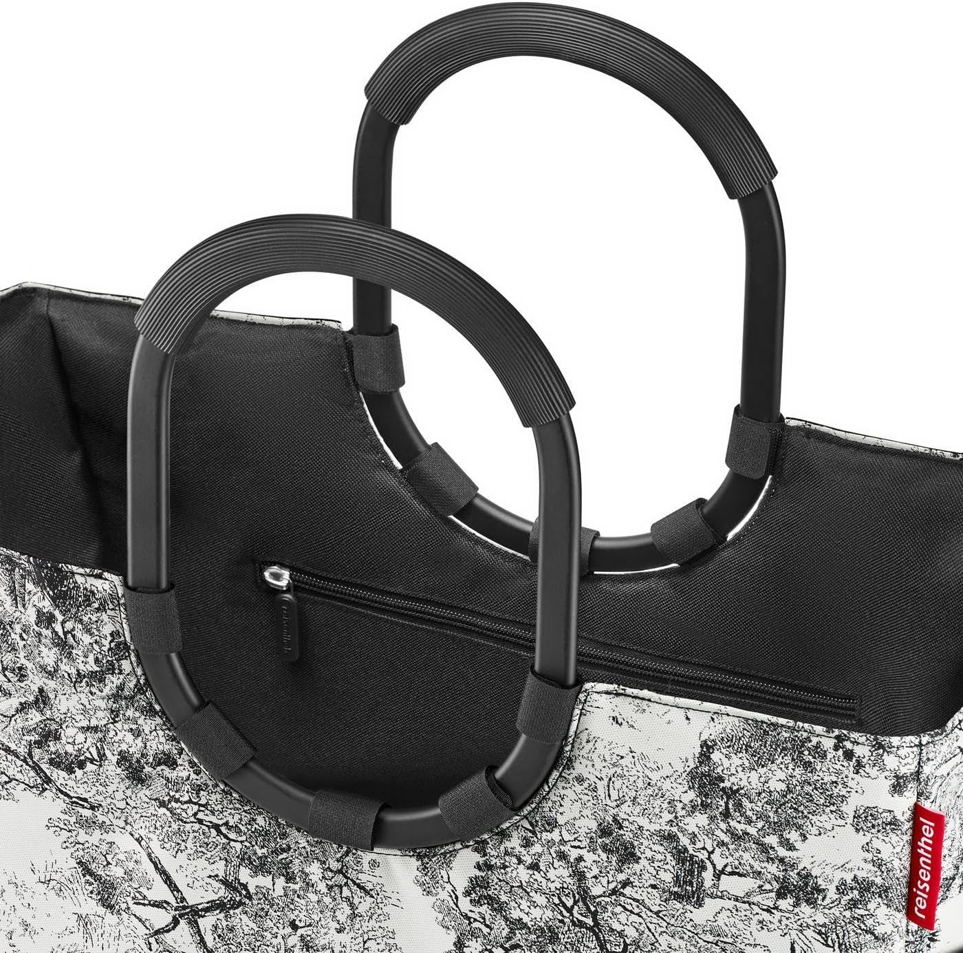 reisenthel Loopshopper L - Sturdy Bag with Practical Compartments Made from Recycled PET Bottles - Charming and Water-Repellent Design Gold, Mesh black., L