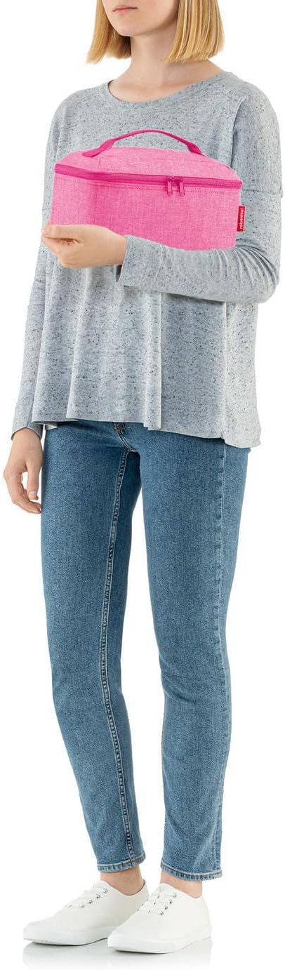 reisenthel beautycase glossy dots black - square toiletry bag, luggage organizer, cosmetic bag