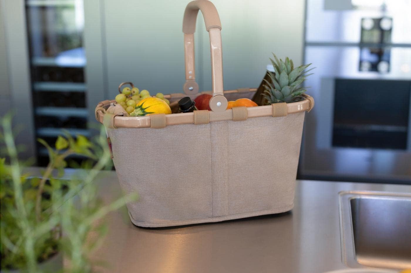 reisenthel carrybag twist sky rose - Sturdy shopping basket with plenty of storage space and practical inner pocket - Elegant and water-repellent design