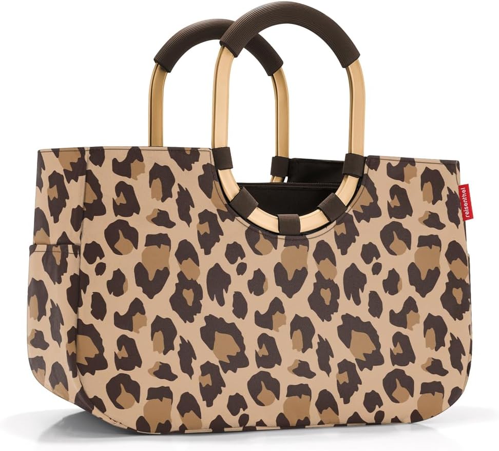 reisenthel Loopshopper M - Sturdy Bag with Practical Compartments Made from Recycled PET Bottles - Elegance When Shopping, Lots of Function Included, Teddy Sand, M