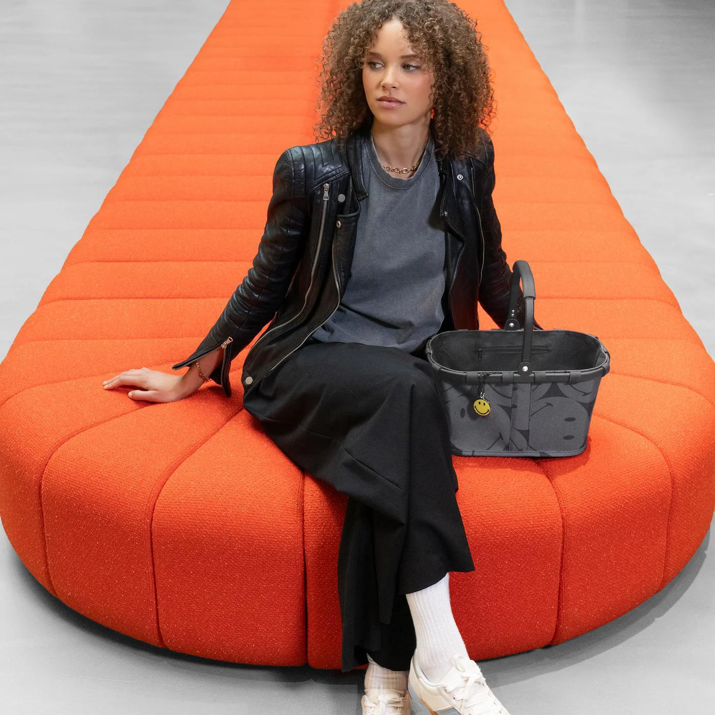 carrybag XS smiley grey