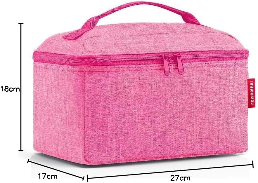 reisenthel beautycase glossy dots black - square toiletry bag, luggage organizer, cosmetic bag