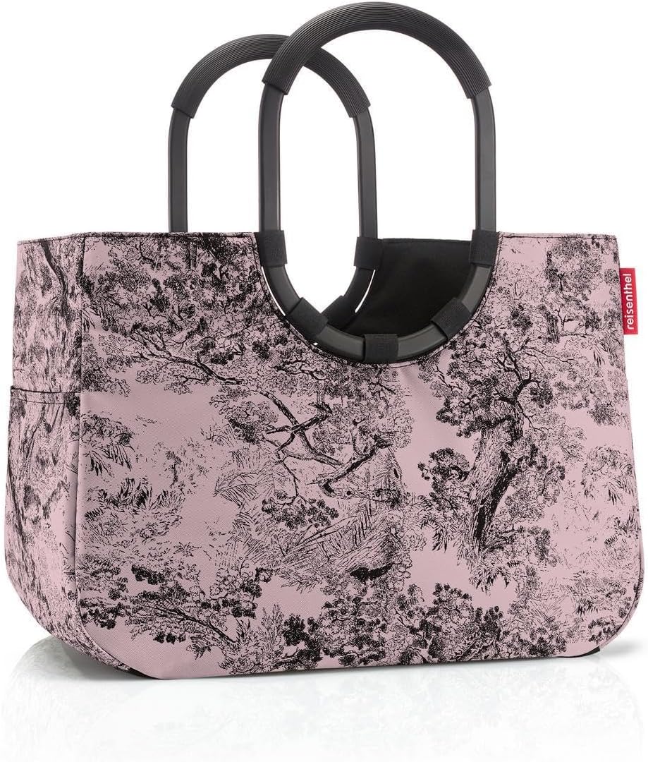 reisenthel Loopshopper L - Sturdy Bag with Practical Compartments Made from Recycled PET Bottles - Charming and Water-Repellent Design Gold, Mesh black., L