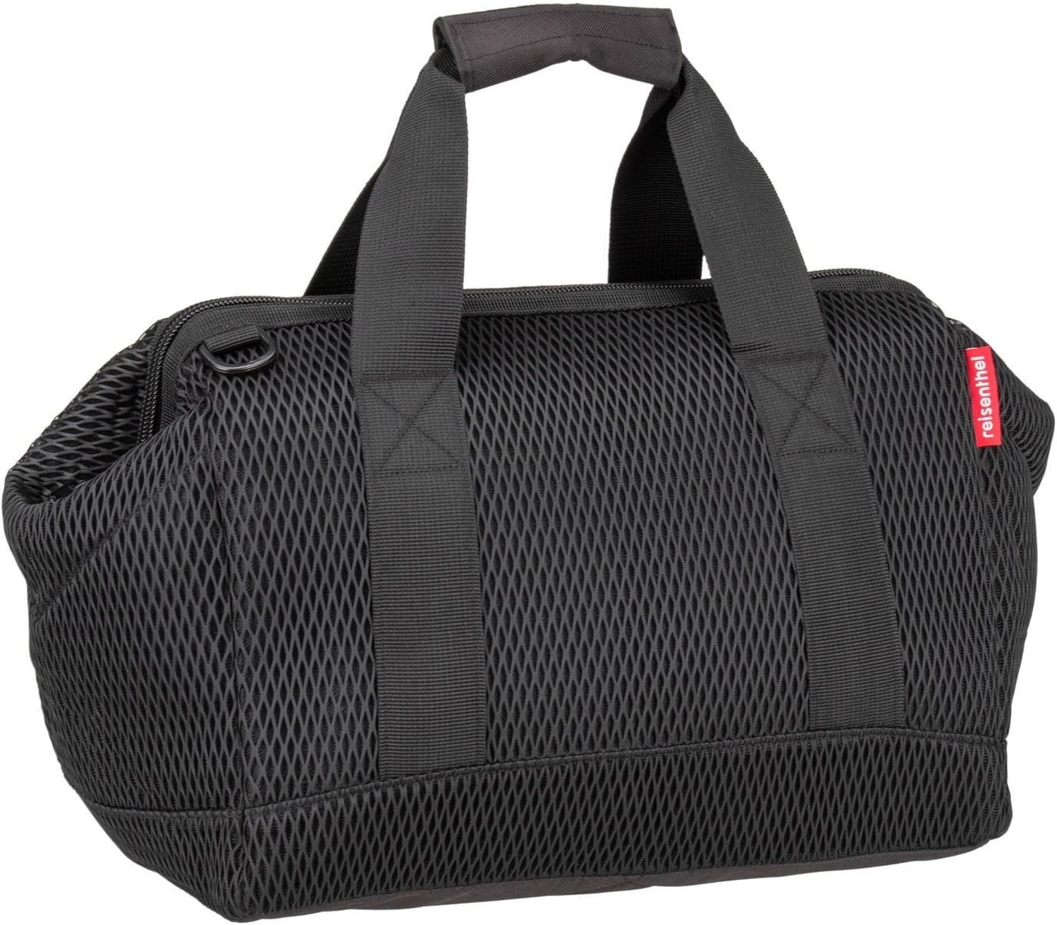reisenthel allrounder M - Versatile Doctor's Bag for Travel, Work or Leisure - With Functional Stylish Design, Mesh black., One Size, Bag