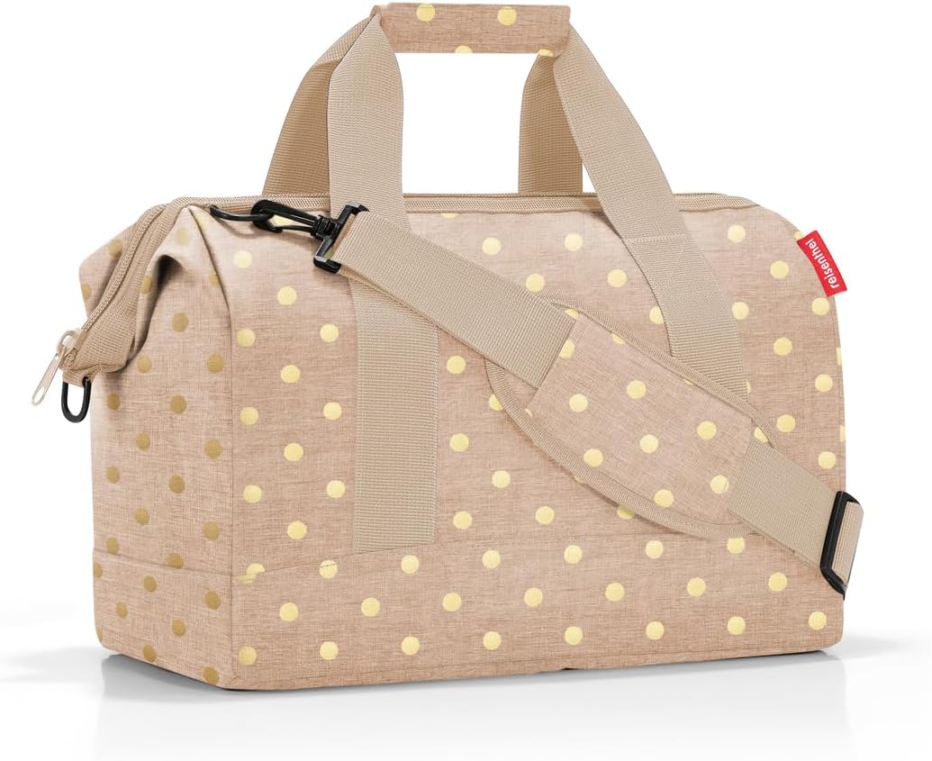 reisenthel allrounder M - Versatile Doctor's Bag for Travel, Work or Leisure - With Functional Stylish Design, Mesh black., One Size, Bag