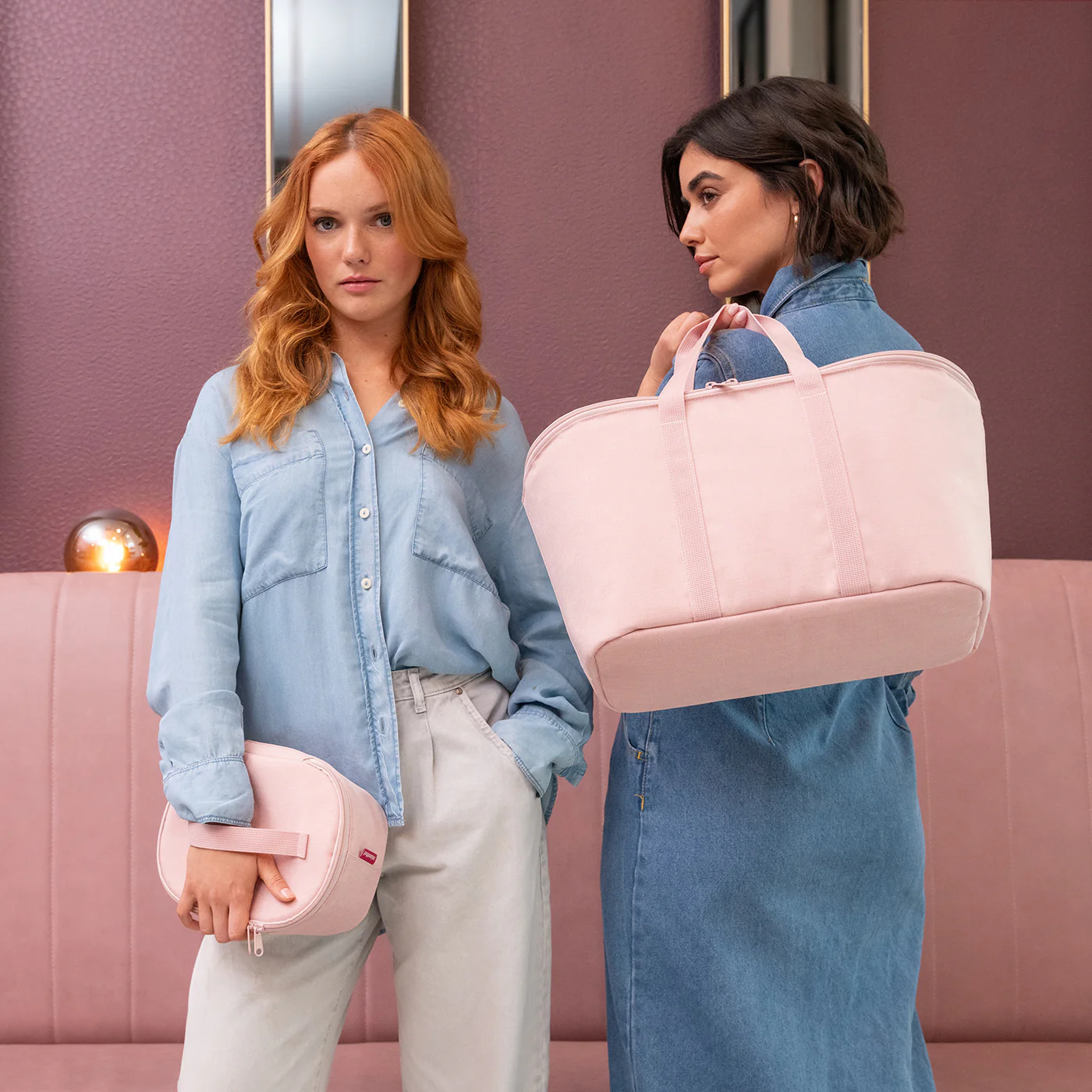 coolerbag S pocket twist blush