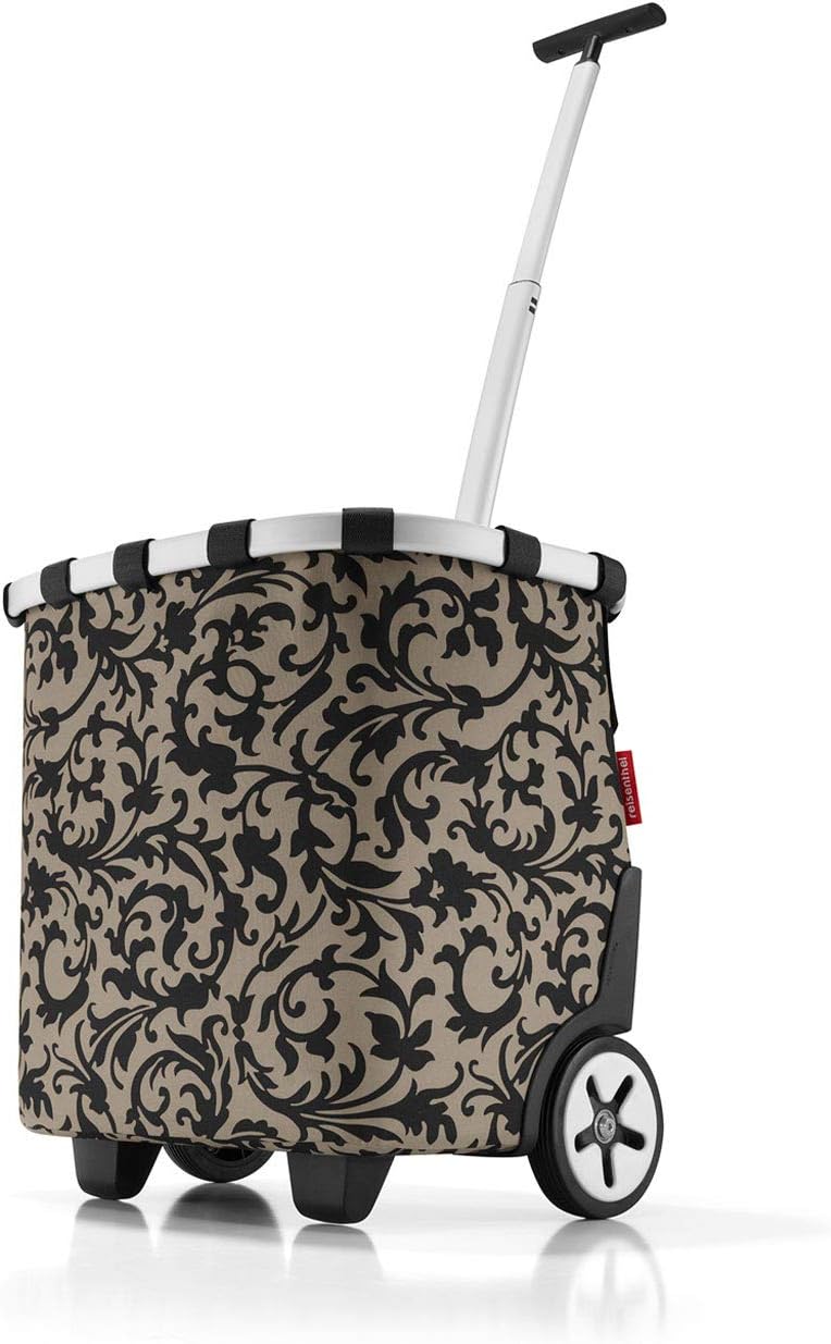 reisenthel carrycruiser Black Frame/Black - Portable Shopping Trolley with Sturdy Aluminum Frame, Shoulder Strap and Removable mesh Inner Bag -Water-Repellent