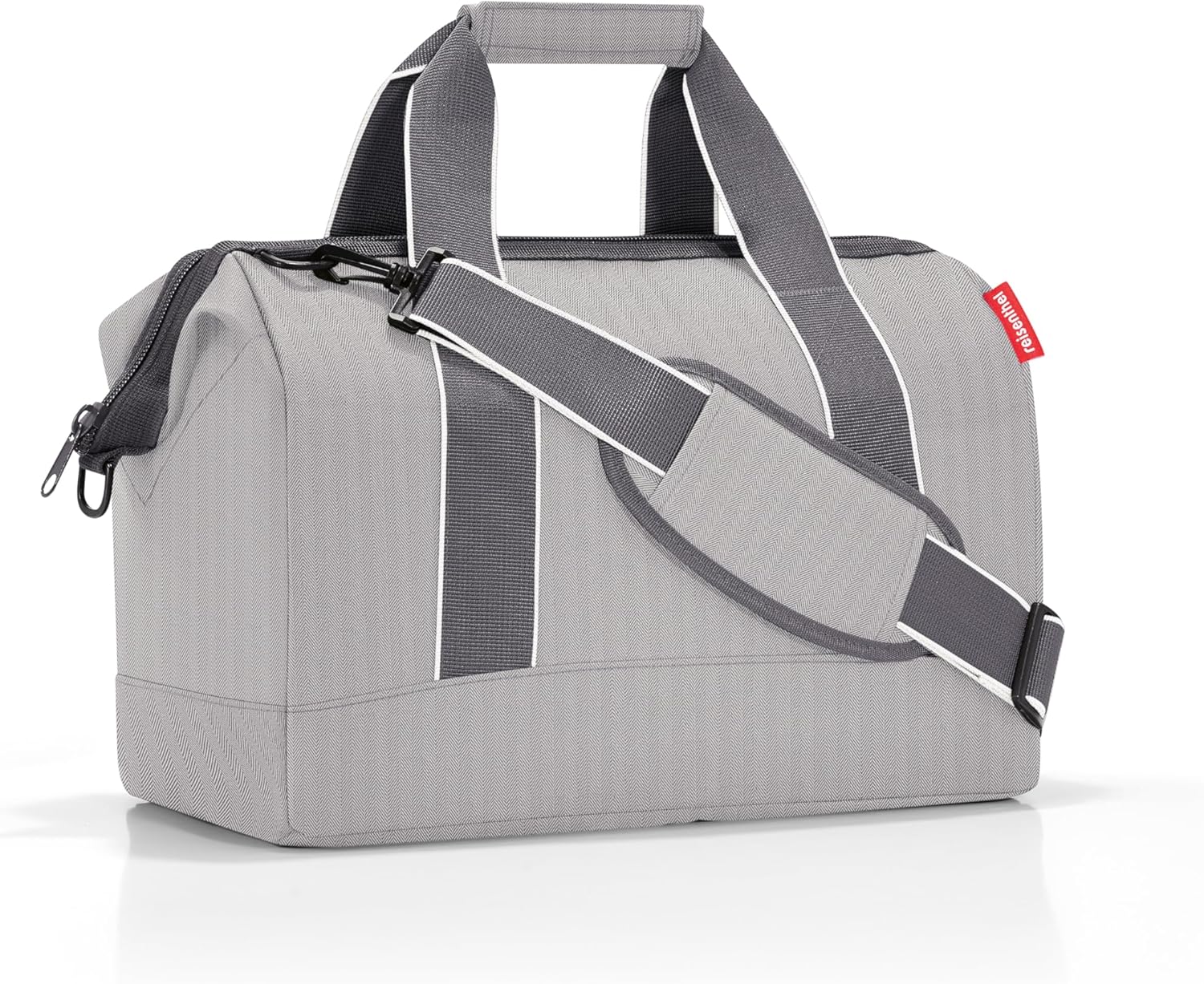 reisenthel allrounder M - Versatile Doctor's Bag for Travel, Work or Leisure - With Functional Stylish Design, Mesh black., One Size, Bag