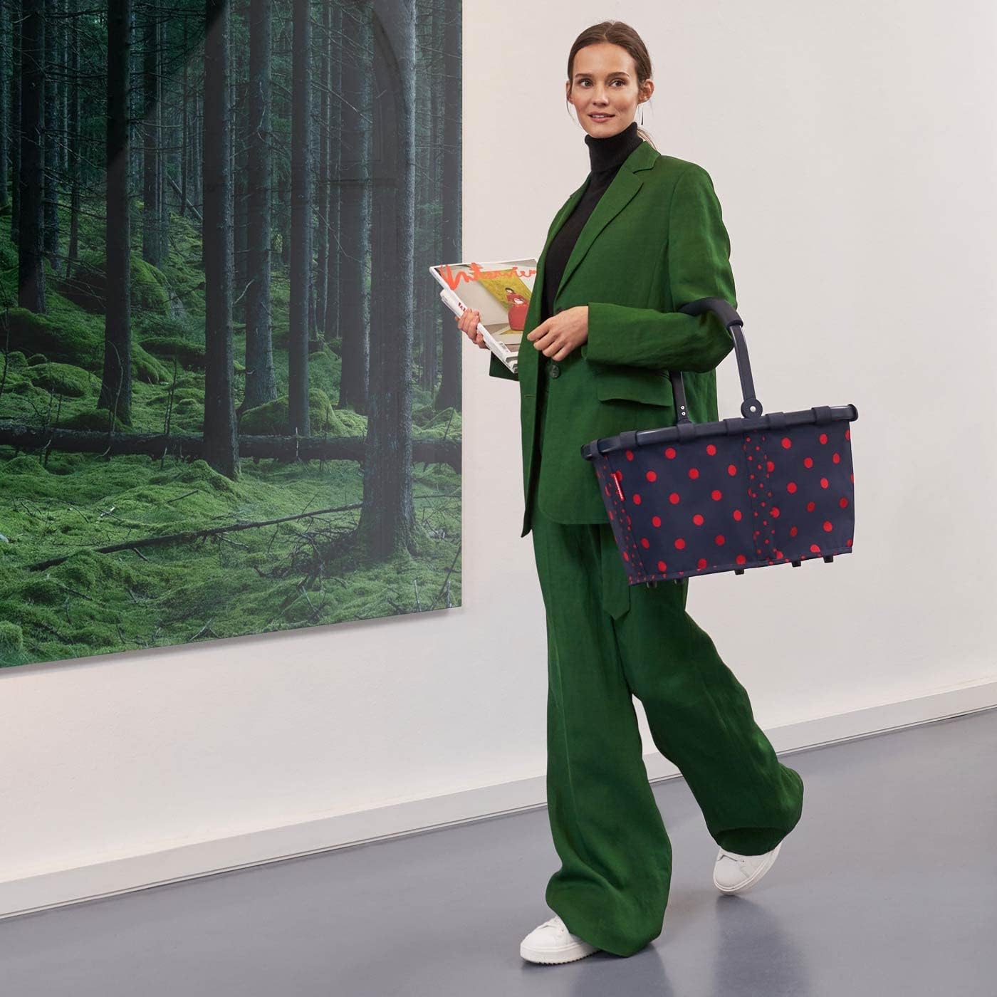 reisenthel carrybag twist sky rose - Sturdy shopping basket with plenty of storage space and practical inner pocket - Elegant and water-repellent design