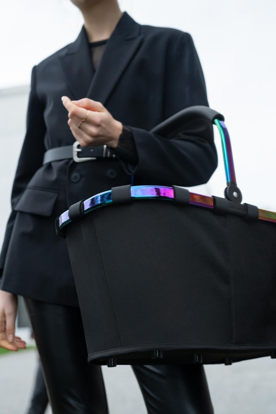 reisenthel carrybag twist sky rose - Sturdy shopping basket with plenty of storage space and practical inner pocket - Elegant and water-repellent design