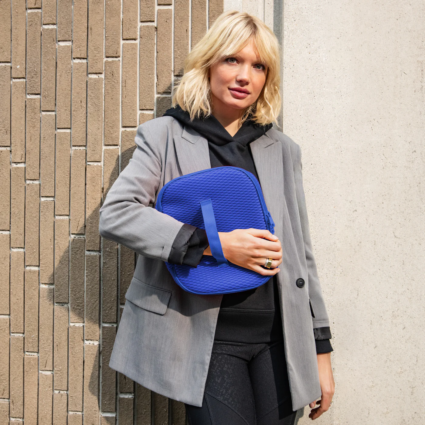 coolerbag M pocket mesh royal blue