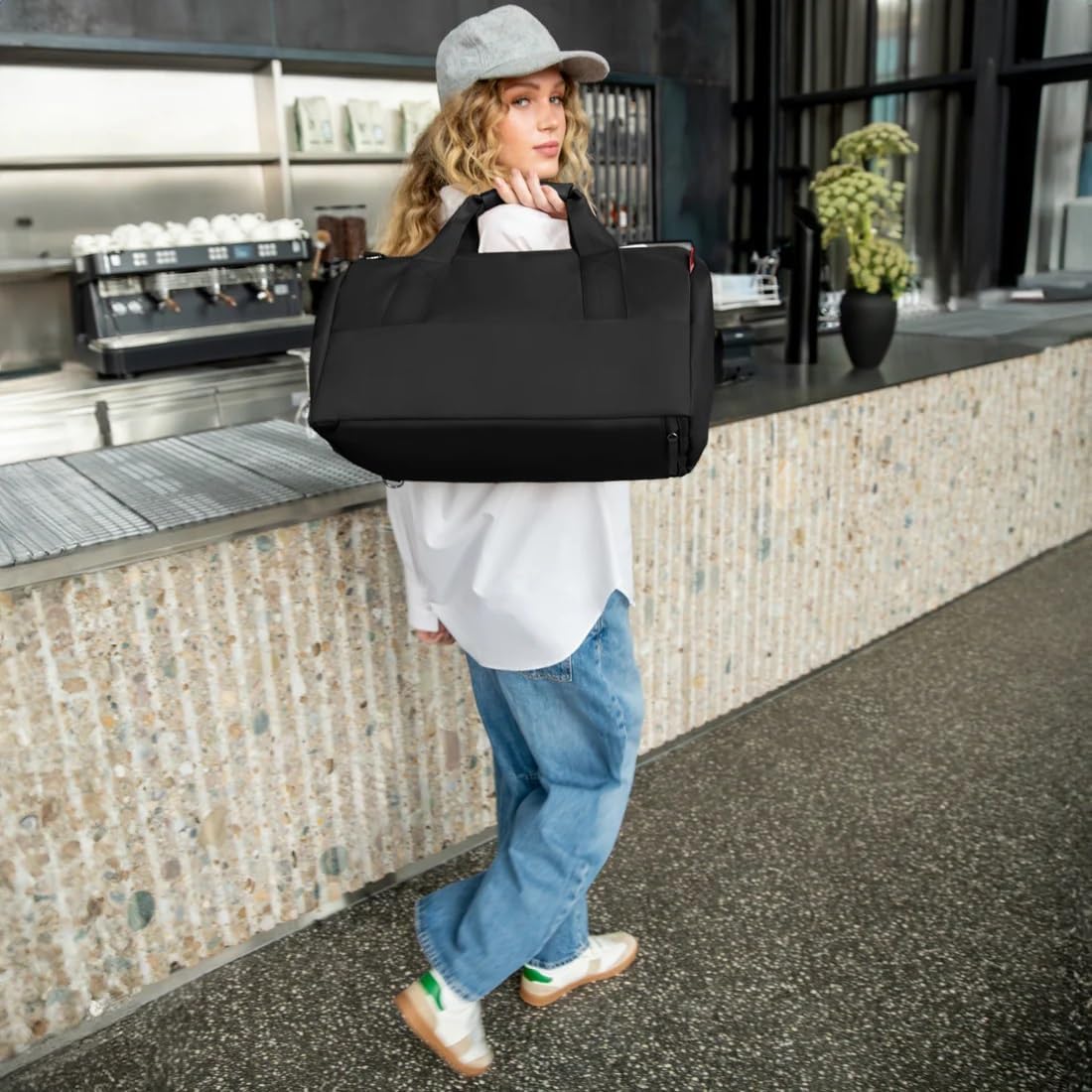 reisenthel Trolley M Frame Glossy dots, Mix Black