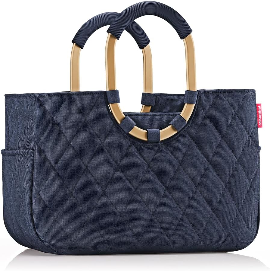 reisenthel Loopshopper M - Sturdy Bag with Practical Compartments Made from Recycled PET Bottles - Elegance When Shopping, Lots of Function Included, Teddy Sand, M