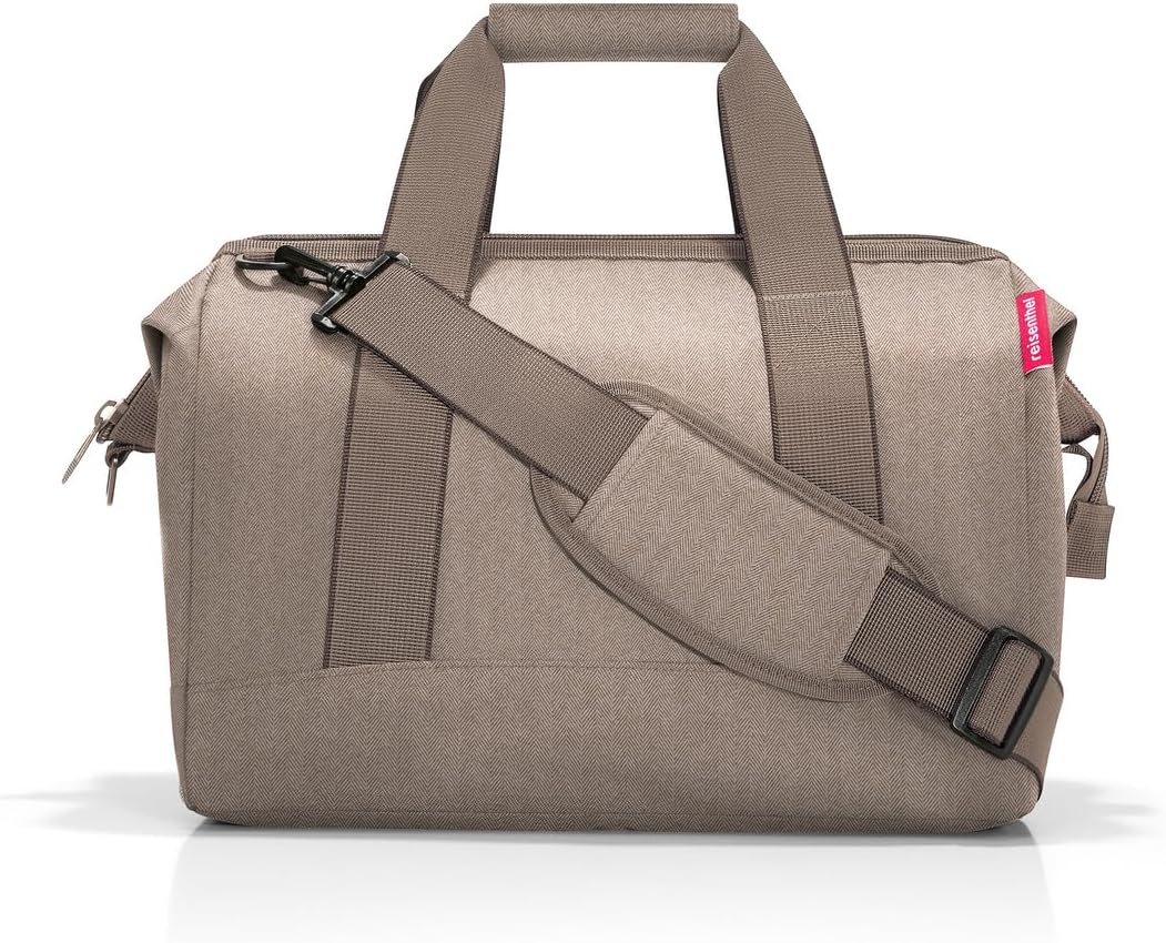 reisenthel allrounder M - Versatile Doctor's Bag for Travel, Work or Leisure - With Functional Stylish Design, Mesh black., One Size, Bag