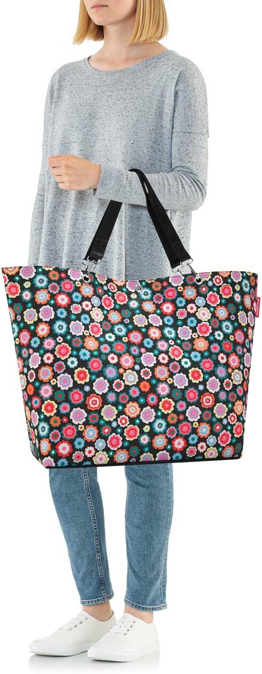 Reisenthel Canvas & Beach Tote Bag, Multicolour (Happy Flowers)