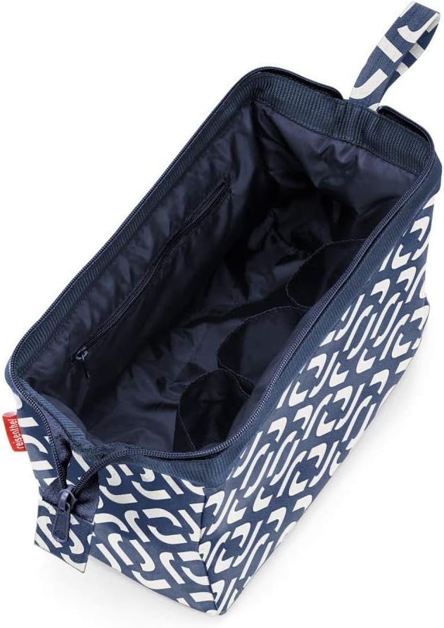 reisenthel Travelcosmetic Toiletries Bag, Structured Pouch with Wristlet, Signature Navy