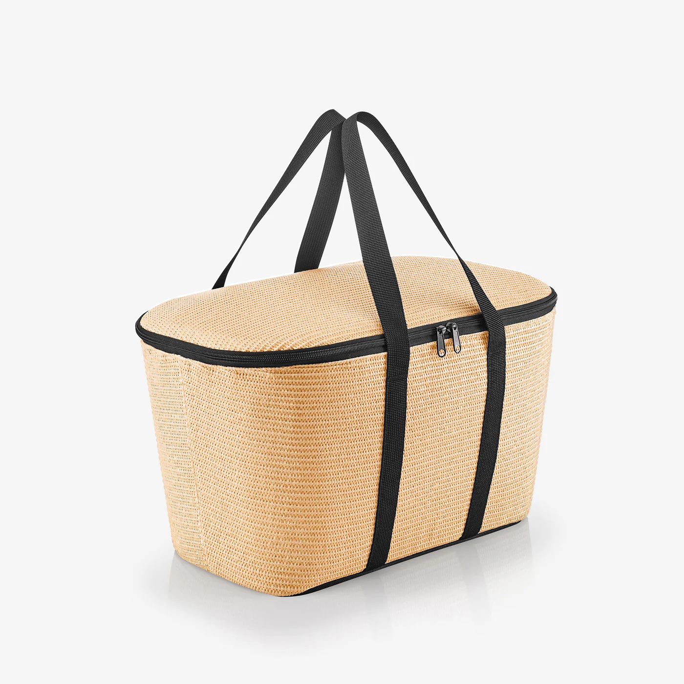coolerbag raffia black