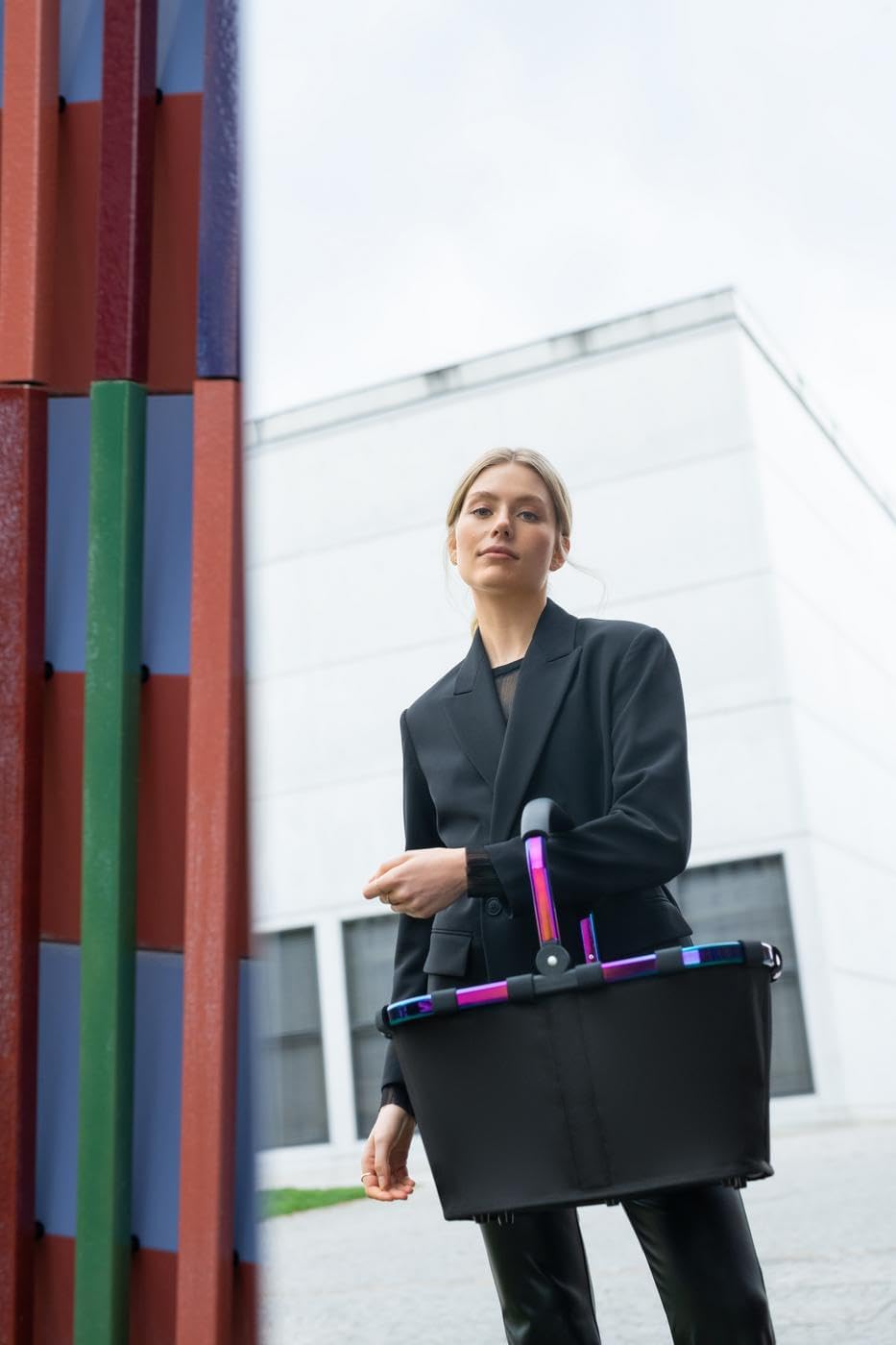 reisenthel carrybag twist sky rose - Sturdy shopping basket with plenty of storage space and practical inner pocket - Elegant and water-repellent design