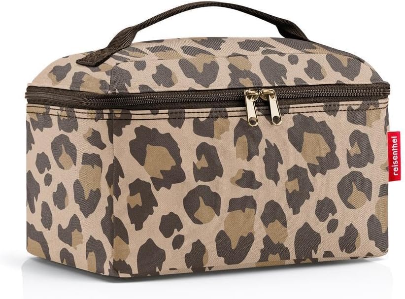 reisenthel beautycase glossy dots black - square toiletry bag, luggage organizer, cosmetic bag