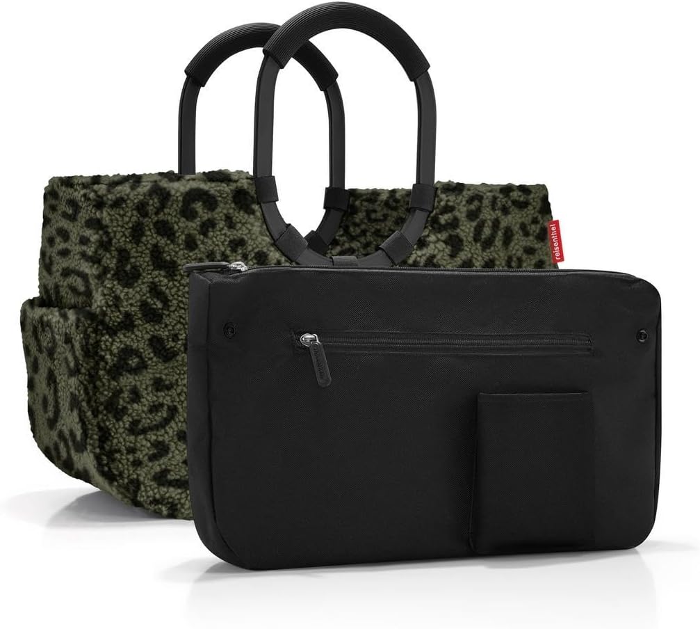 reisenthel Loopshopper M - Sturdy Bag with Practical Compartments Made from Recycled PET Bottles - Elegance When Shopping, Lots of Function Included, Teddy Sand, M