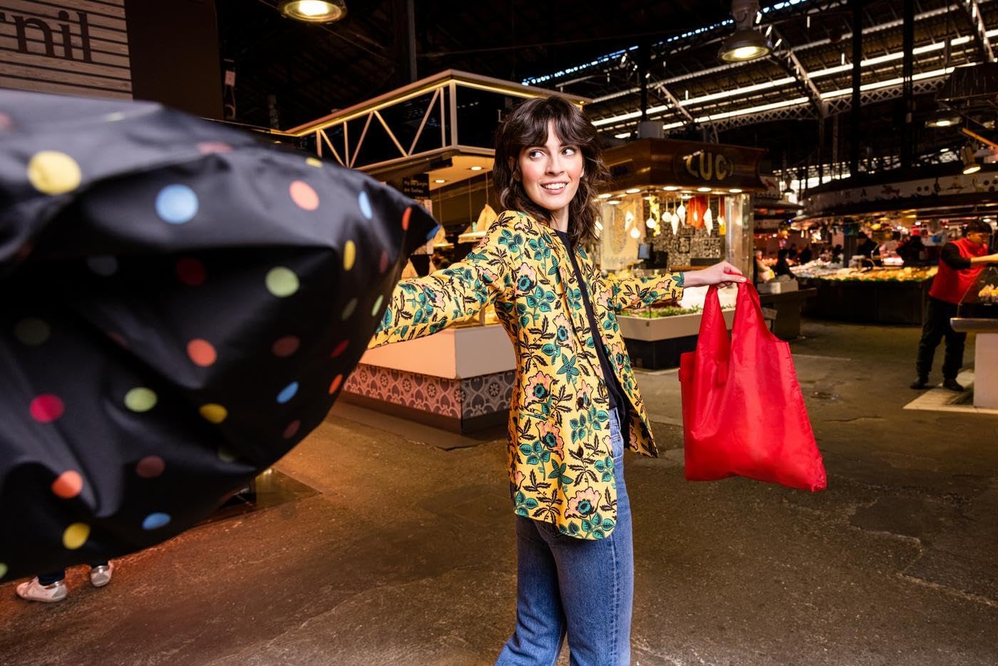 reisenthel Mini Maxi Shopper red - Foldable Shopping Bag with Attractive Design - Water Repellent